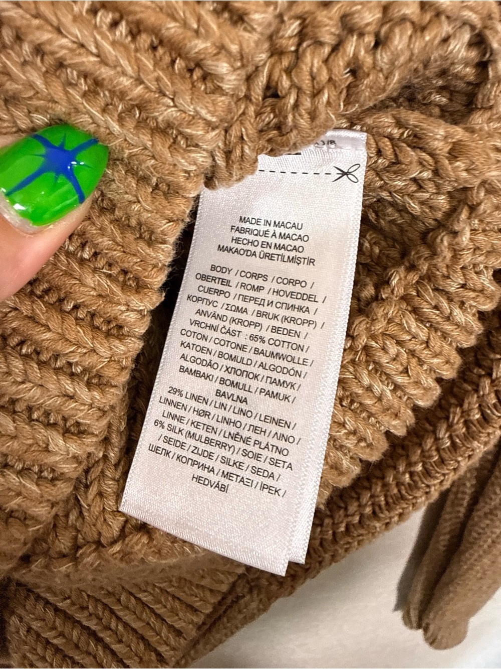 Polo Ralph Lauren Tan Knit Crewneck Sweater Thick Country Club Prep Old Money - Picture 2 of 4